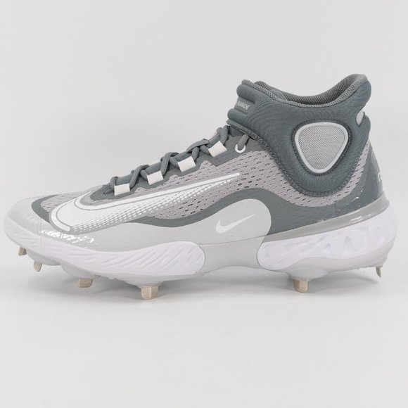 Nike Alpha Huarache Elite 4 Mid \'Wolf Grey White\' DJ6520-012 Baseball size 13.5 main image 3